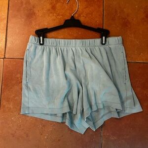 The Company Store Women's Athletic Shorts in Sky Blue